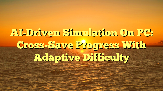 AI-Driven Simulation On PC: Cross-Save Progress With Adaptive Difficulty